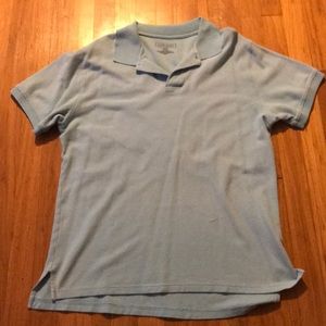 light blue short sleeve polo